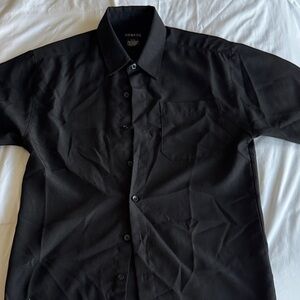 George Boys Black Casual Button Down Shirt